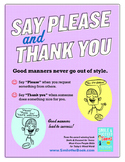 Special Education: Say Please and Thank You Poster