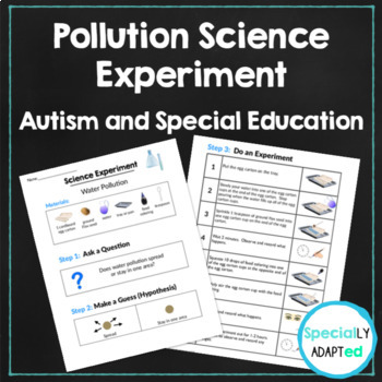 Preview of Special Education & Autism Science Experiment: Symbol Supported Pollution Lab