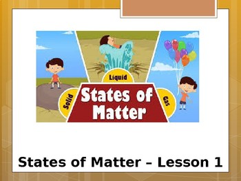 Preview of States of Matter - Special Education Science - Foundational Text