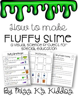 Preview of Special Education Science Project Fluffy Slime | Distance Learning Google Drive