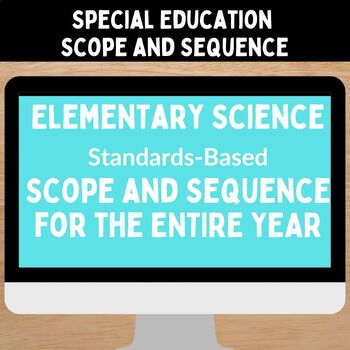 Preview of Special Education Lesson Plan/Scope and Sequence for Elementary Science ALL YEAR