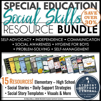 Preview of Special Education Social Skills Resource Bundle