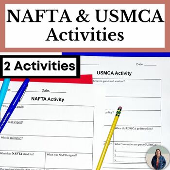 Preview of Scaffolded NAFTA and USMCA Activities for Social Studies