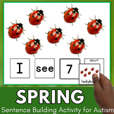 Spring Speech Therapy Activity Building Sentences Special 