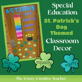 Special Education St. Patrick's Day Themed Classroom Door/