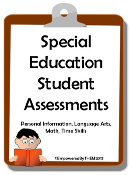 Preview of Special Education Student Assessments