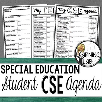 Preview of Special Education - IEP Meeting Agenda