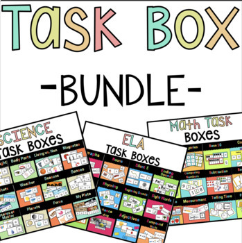 Preview of Special Education Task Box Bundle