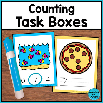 Preview of Special Education Task Boxes - Counting 1-10 | Special Education Math