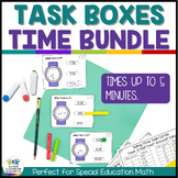 Special Education Task Boxes for Telling Time Practice to 