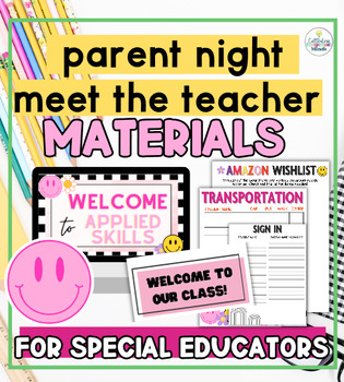 Preview of Special Education Teacher Back To School Night Self Contained Parent Night