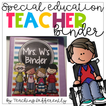 Preview of Special Education Teacher Binder