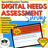 Special Education Teacher Needs Assessment-Digital | For I