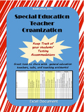 Special Education Testing Accommodations Note Chart