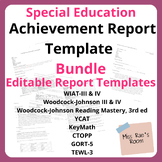 Editable Special Education Evaluation Report Templates - W