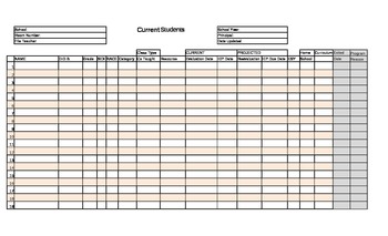 Preview of Special Education Tracking List