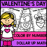 Special Education Valentine's Day - Color By Number - Doll