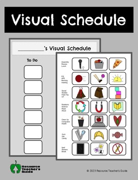 Preview of Special Education Visual Schedule