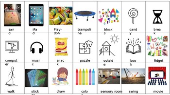 Preview of Editable Special Education Visual Schedule/Visuals