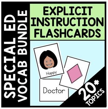 Preview of Special Education Vocabulary MEGA Bundle | ABA | Adapted Literacy