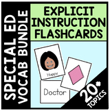 Special Education Vocabulary MEGA Bundle | ABA | Adapted Literacy