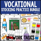 Special Education Vocational Stocking Practice Work Tasks BUNDLE