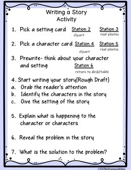 How to Write a Story Literacy Lesson Activities Picture Cards ...