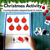 Special Education and Autism Christmas Activity HOW MANY? 