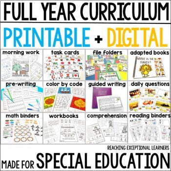 Preview of Special Education Curriculum