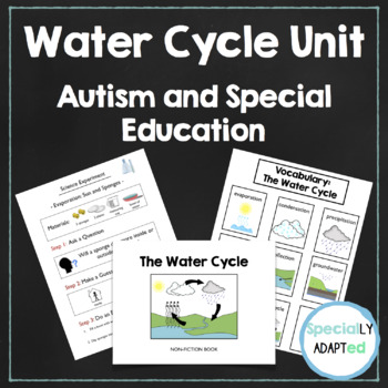 Preview of Special Education and Autism Science Unit - Water Cycle Unit and Vocabulary