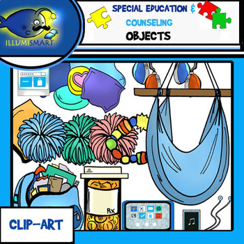 Special Education and  Counseling Objects Clip-Art! 40 pcs.
