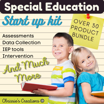 Preview of Special Education Bundle:  Assessment and Organization Start up kit