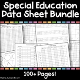 Special Education Data Sheets Bundle (IEP Goals, Math, ELA, ABA, Tracing, etc.)