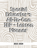 Editable Special Educator's All-in-One IEP Lesson Planner 