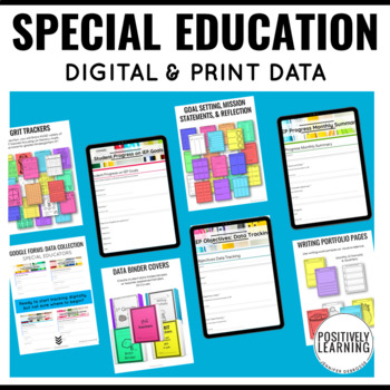 Preview of Special Education Data Tracking Bundle with Digital Google Forms and Print