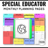 Special Education Teacher Planner | Monthly Printable Page