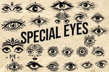 Preview of Special Eyes Font