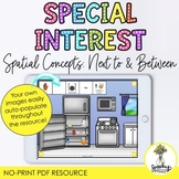 Special Interest Spatial Concepts - Preposition Activities