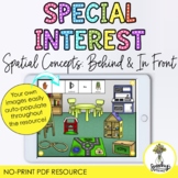 Special Interest Spatial Concepts - Prepositions Activity 