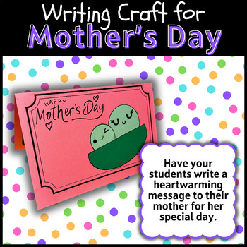 Preview of Special Mother's Day Card | Sentence Starter Prompts | Unique Mother's Day Gift