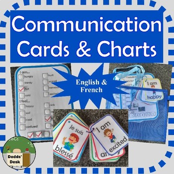 Preview of Special Needs Communication Cards and Charts | French and English