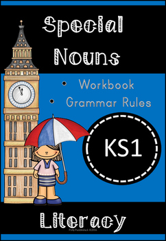 Preview of Special Nouns Workbook and Rules Display Cards