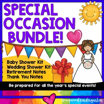 Preview of Special Occasion Celebration BUNDLE! Baby & wedding showers, retirement, thanks