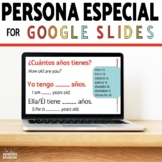 Special Person Interviews Spanish Class Routine Slides