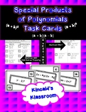 Special Products of Polynomials Task Cards