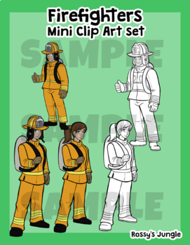 Preview of Special Request: Firefighters Clip Art Mini set