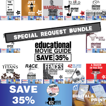 Preview of Special Request Movie Guide Bundle | SAVE OVER 35%
