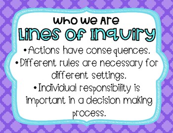 lines of inquiry