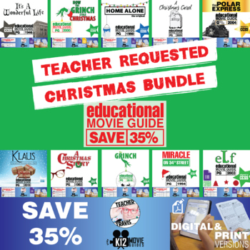 Preview of Special Requested: Christmas Movie Guide Bundle 10 Movie Guides | SAVE 35%