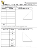 Special Right Triangle (45-45-90) Exit Ticket